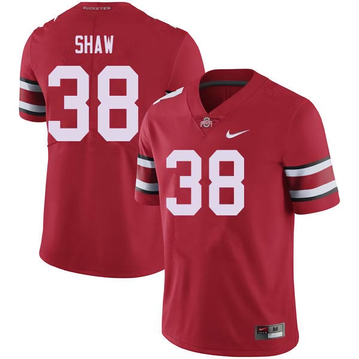Bryson Shaw Ohio State Buckeyes Men's NCAA #38 Nike Red College Stitched Football Jersey QJY3456LD